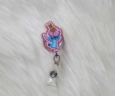 Easter Egg chocolate bunny badge reel