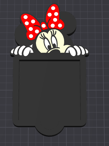 Peek A Boo Minnie Sticky Note Holder STL FILE (DIGITAL DOWNLOAD)