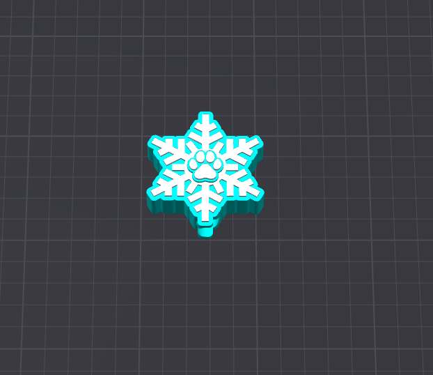 Snowflake Dog Paw 10mm Straw Topper STL FILE (DIGITAL DOWNLOAD)