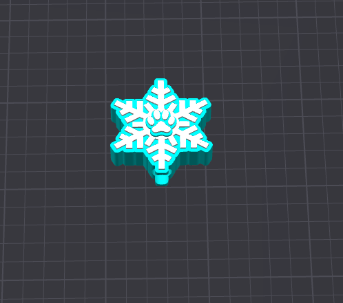 Snowflake Cat Paw 10mm Straw Topper STL FILE (DIGITAL DOWNLOAD)