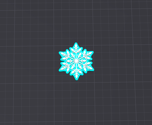 Snowflake Badge reel STL FILE (DIGITAL DOWNLOAD)
