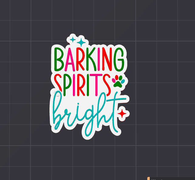 Barking Spirits bright Badge reel STL FILE (DIGITAL DOWNLOAD)