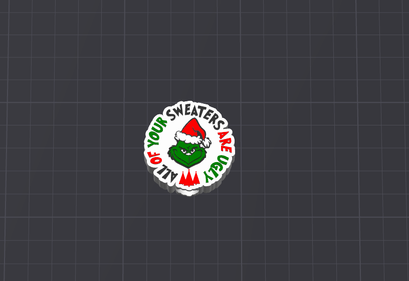 All your sweaters are ugly 10mm Straw Topper STL FILE (DIGITAL DOWNLOAD)