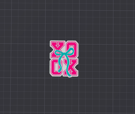 Xo Badge reel STL FILE (DIGITAL DOWNLOAD)