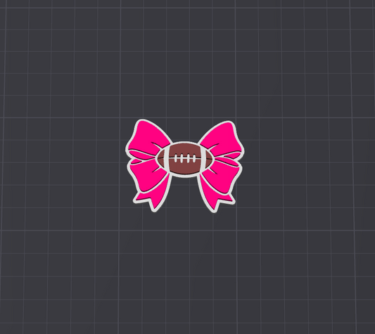 Football Bow STL FILE (DIGITAL DOWNLOAD)