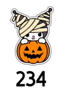 Halloween Hello Kitty Badge Reel Acrylic Blanks