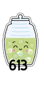 Aguas Frescas Badge Reel Acrylic Blanks