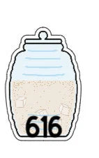 Aguas Frescas Badge Reel Acrylic Blanks