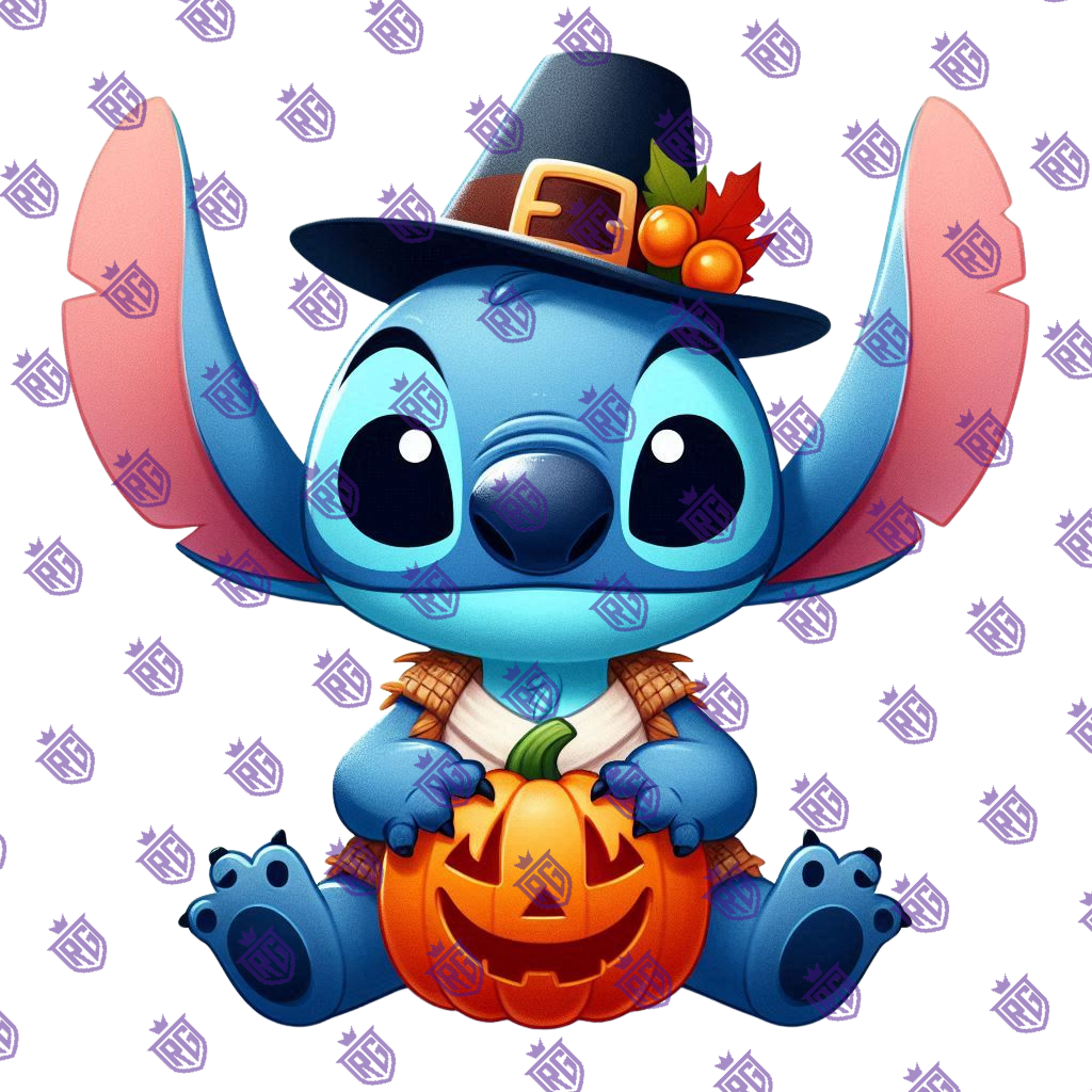 Fall Stitch Jack O Lantern Acrylic Blank