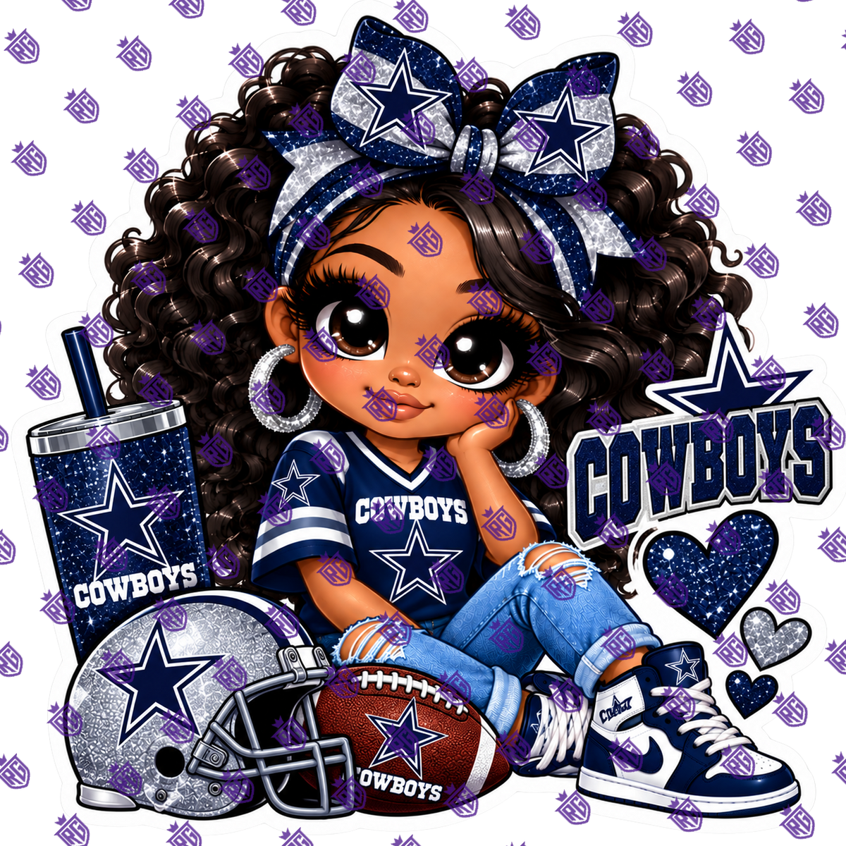 Nfl football acrylic blank