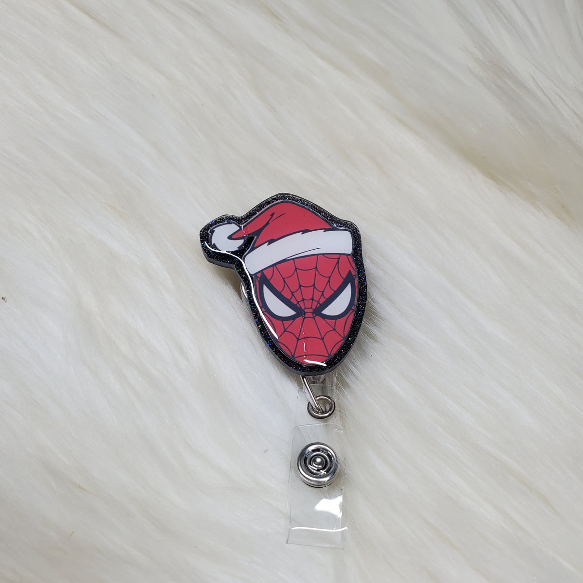 Christmas Spiderman Badge Reel