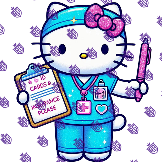ID Cards Nurse Acrylic Blank With Decal