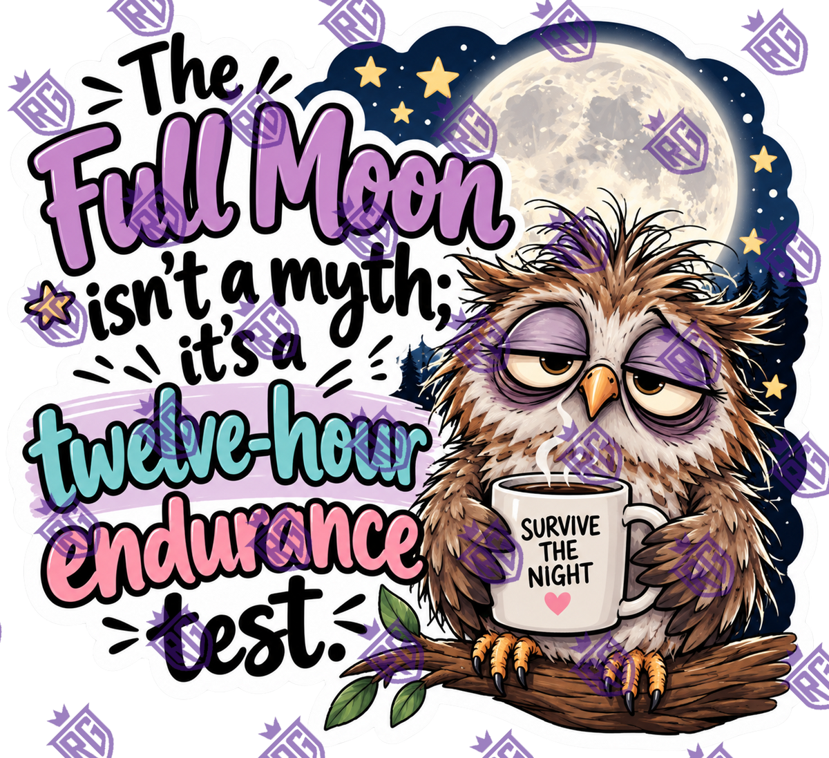 The Full Moon Isn't A Myth Acrylic Blank