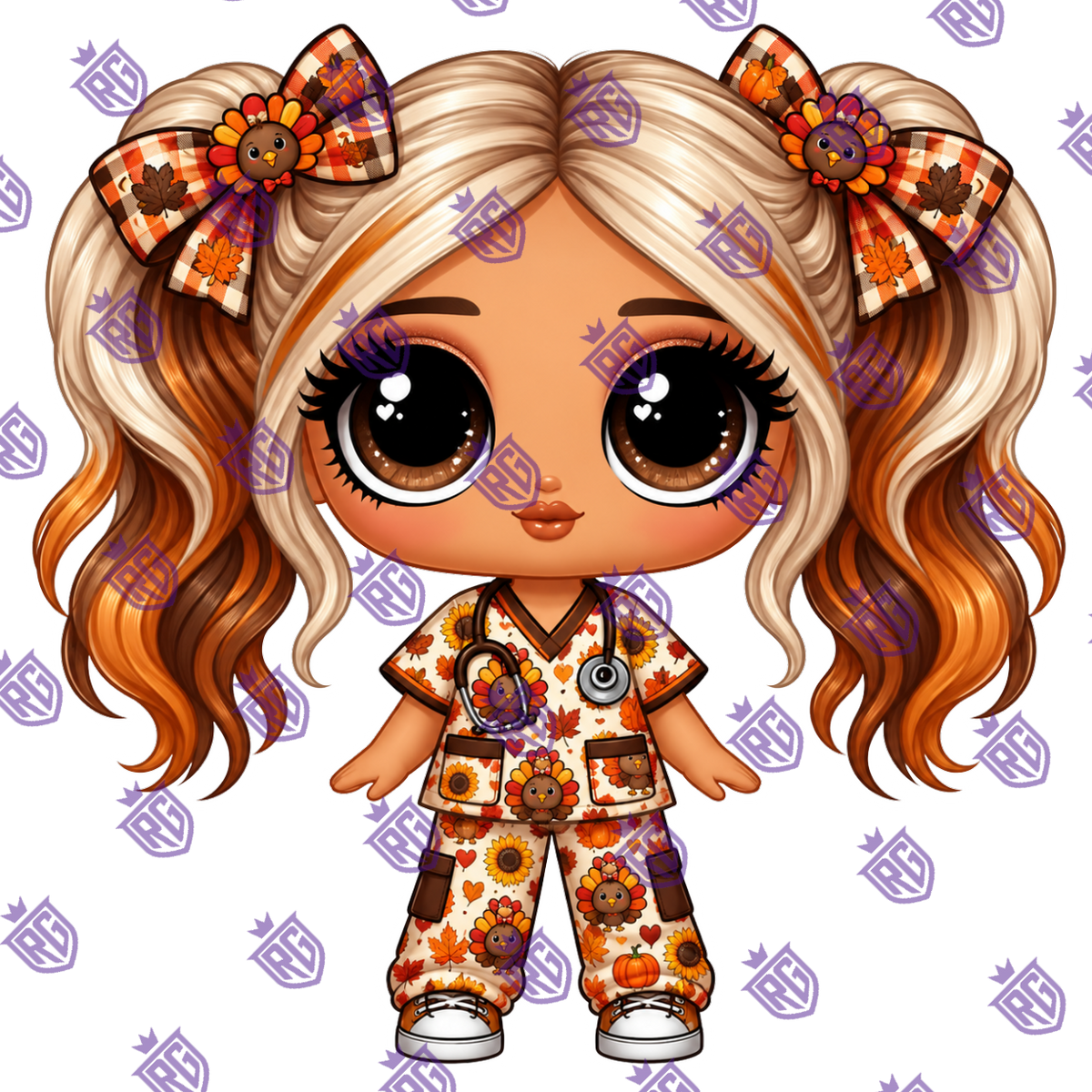 Fall Nurse Acrylic Blank