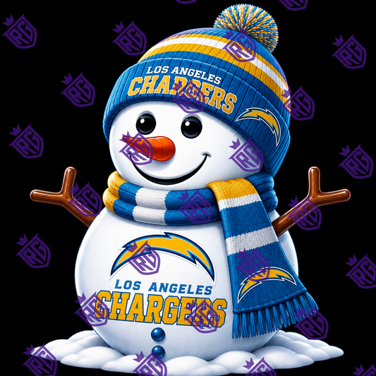 Snowman Chargers Acrylic Blank With Decal