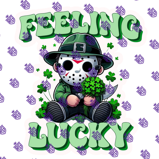 Feeling Lucky Acrylic Blank With Decals