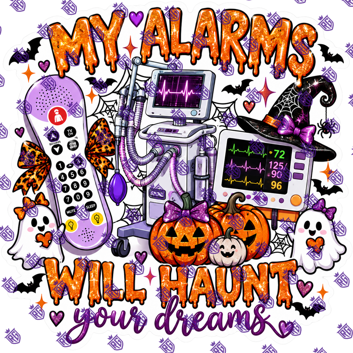My alarms will haunt your dreams acrylic blank