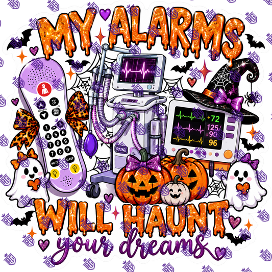 My alarms will haunt your dreams acrylic blank