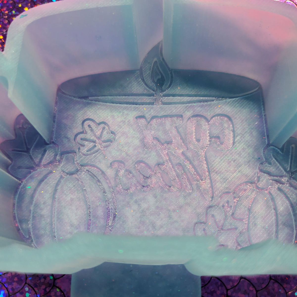 Cozy Vibes Fall Candle Freshie Silicone Mold