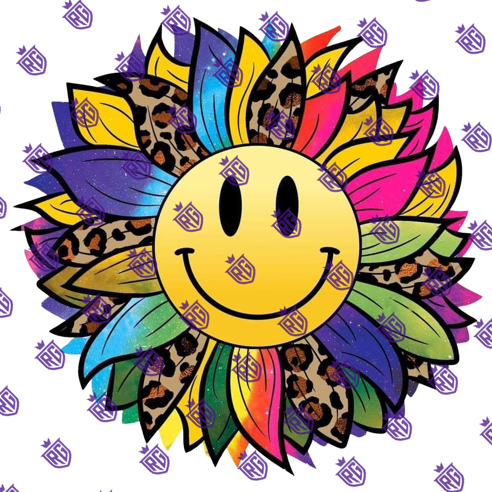 Flower Acrylic Blank With Decal