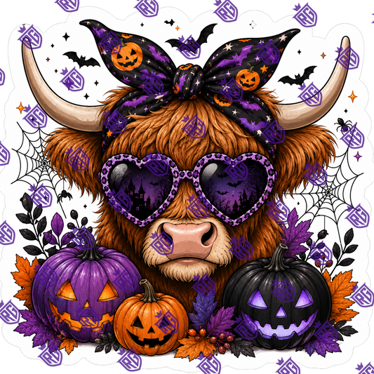 Halloween Cow Acrylic Blank