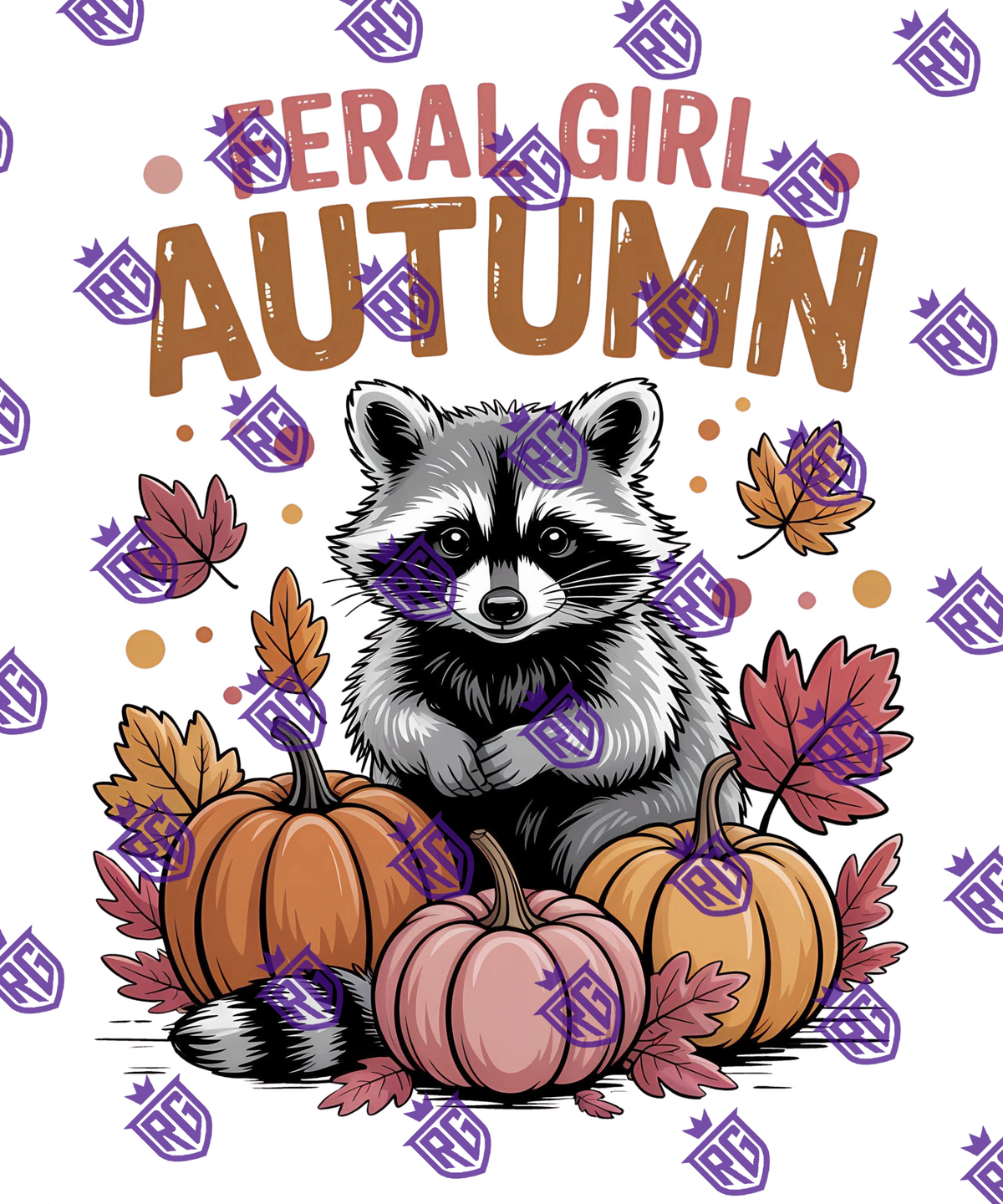 Feral Girl Autumn Acrylic Blank