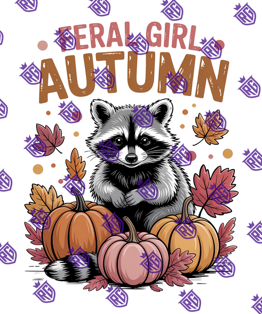 Feral Girl Autumn Acrylic Blank