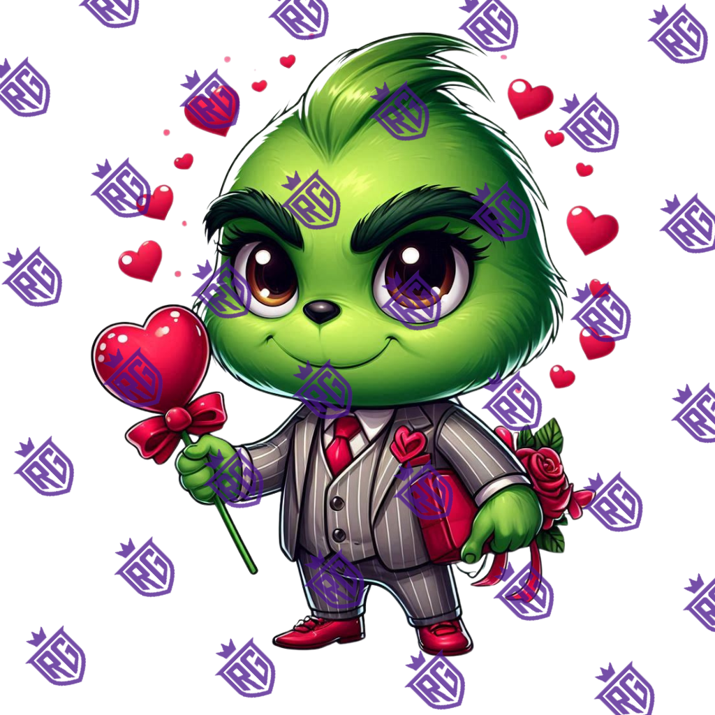 Valentines Acrylic Blank With Decals