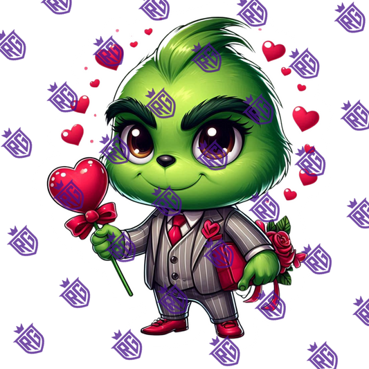 Valentines Acrylic Blank With Decals