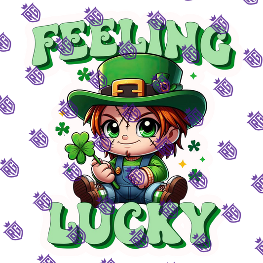 Feeling Lucky Acrylic Blank With Decals