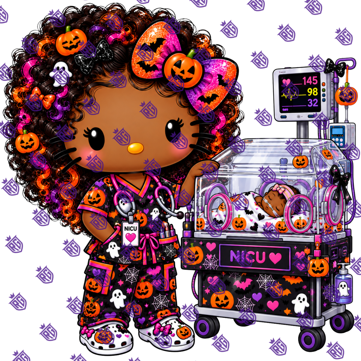 Halloween NICU acrylic Blank