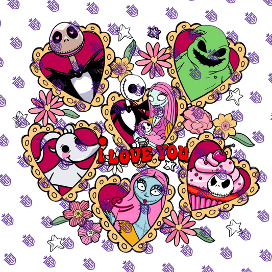 Valentines Acrylic Blank With Decals