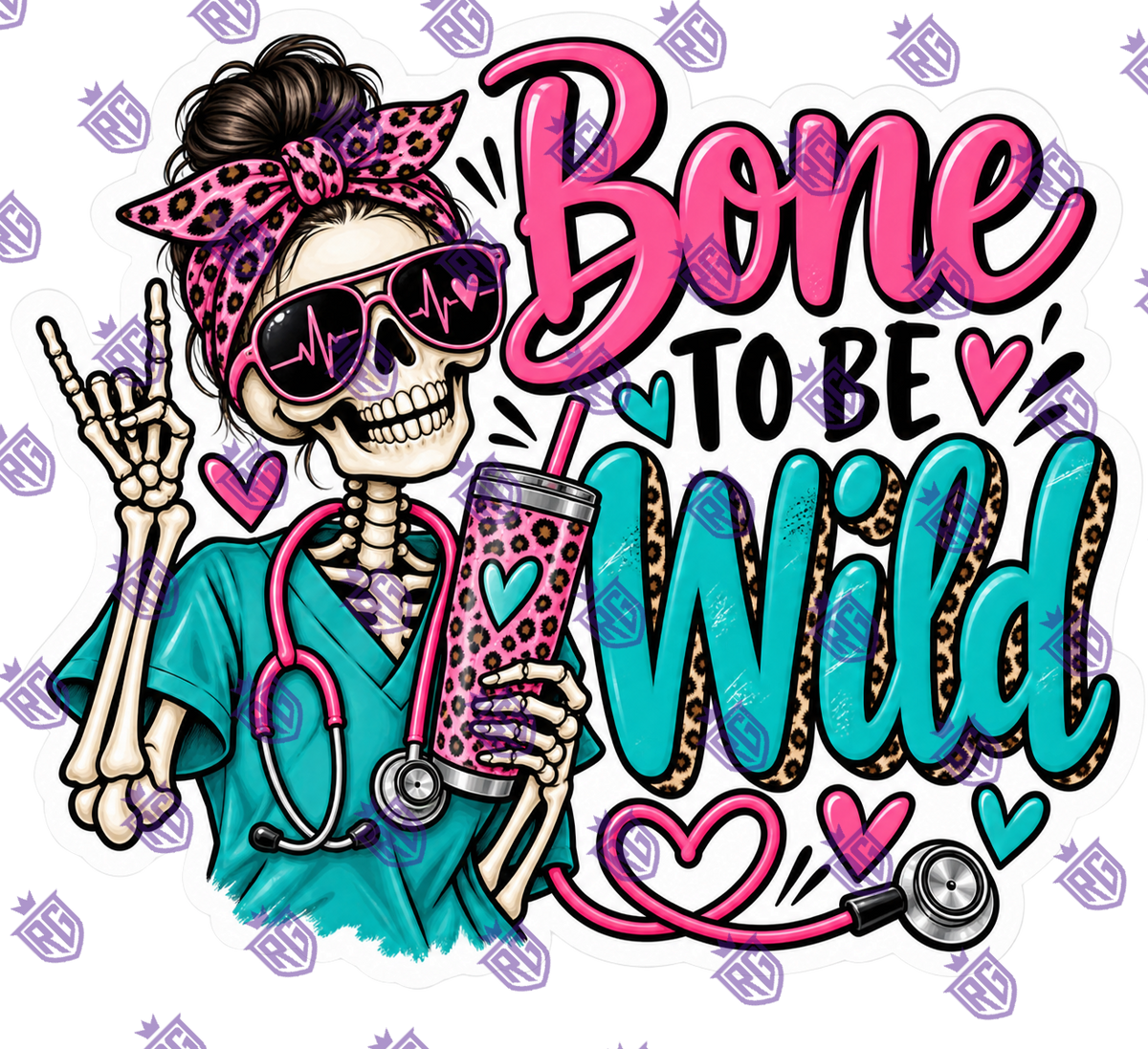 Bone To Be Wild Acrylic Blank