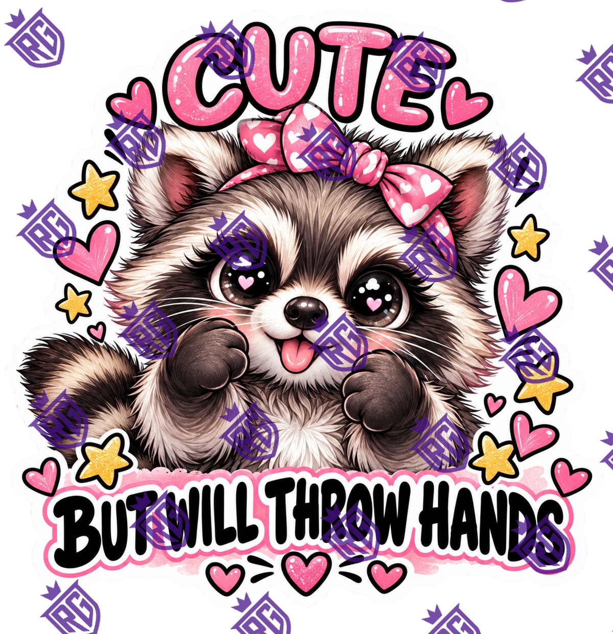 Cute but will throw hands acrylic blank