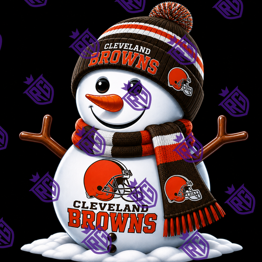 Snowman Browns Acrylic Blank With Decal