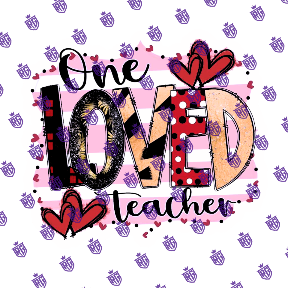 Valentines Day Acrylic Blank With Decals