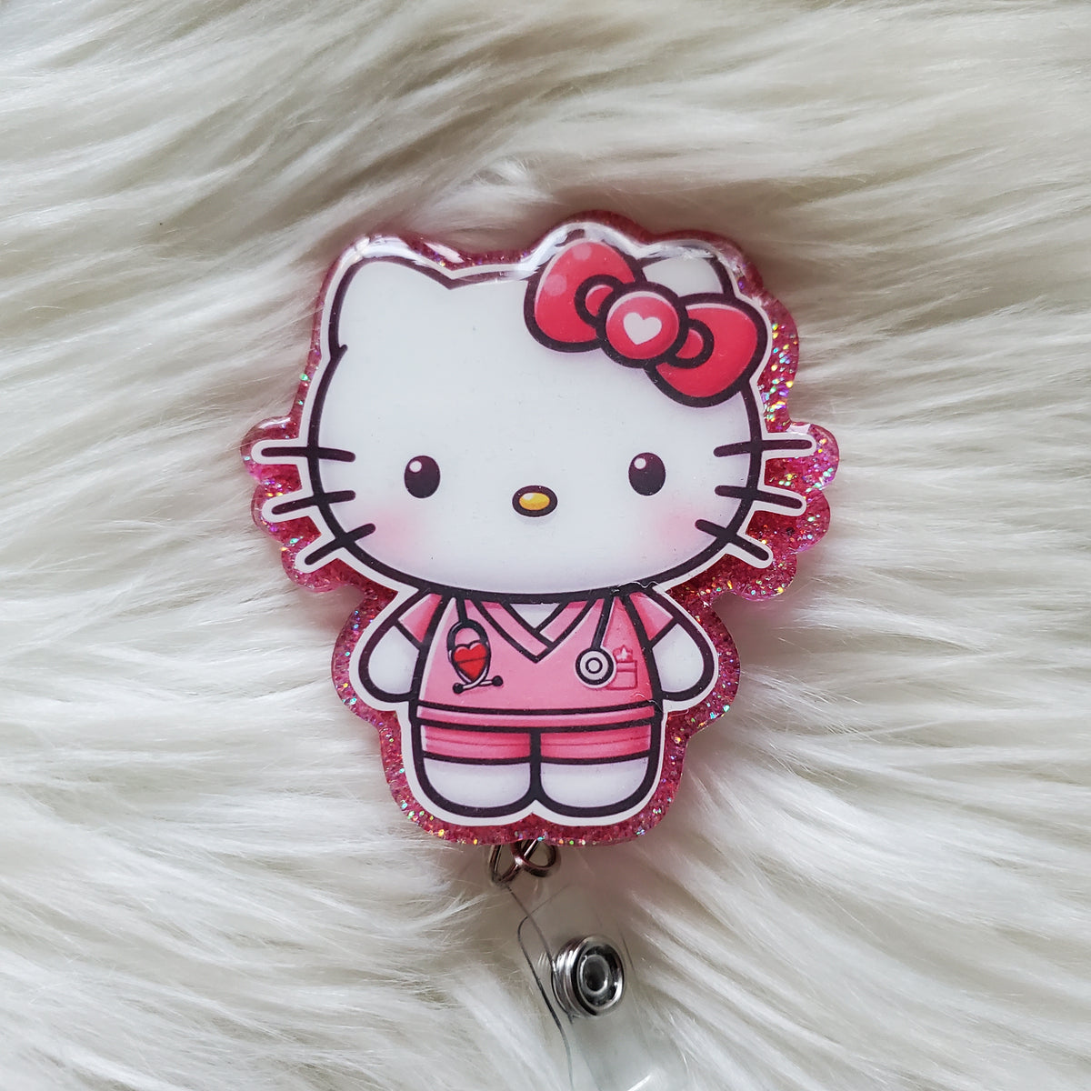 Nurse HK Pink Scrubs Heart Pocket
