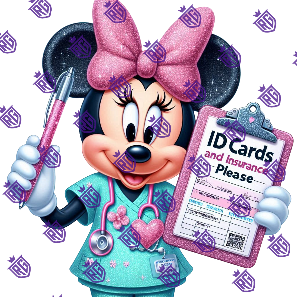 ID Cards Nurse Acrylic Blank With Decal