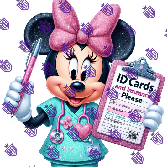 ID Cards Nurse Acrylic Blank With Decal