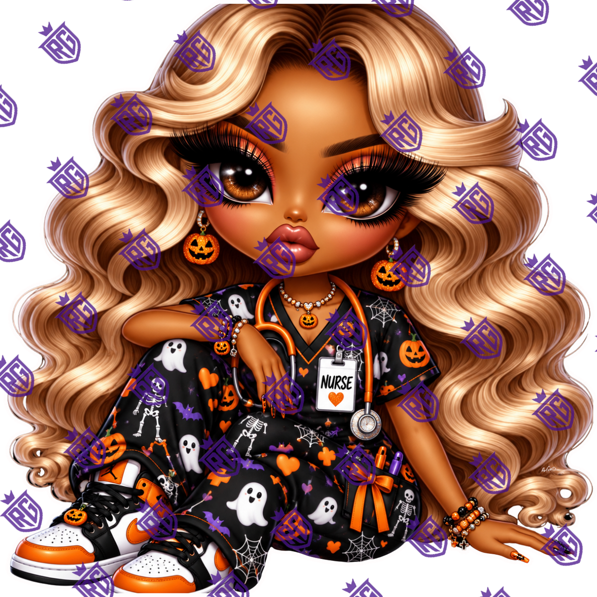Halloween Nurse Acrylic blank