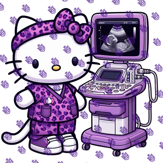 Hello Kitty Ultrasound Tech Acrylic Blank