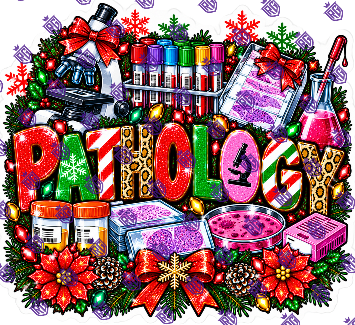 Pathology Christmas Acrylic Blank