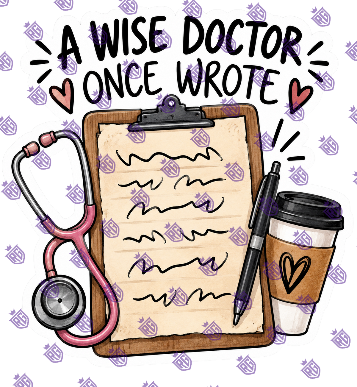 A Wise Doctor Once Wrote Acrylic Blank