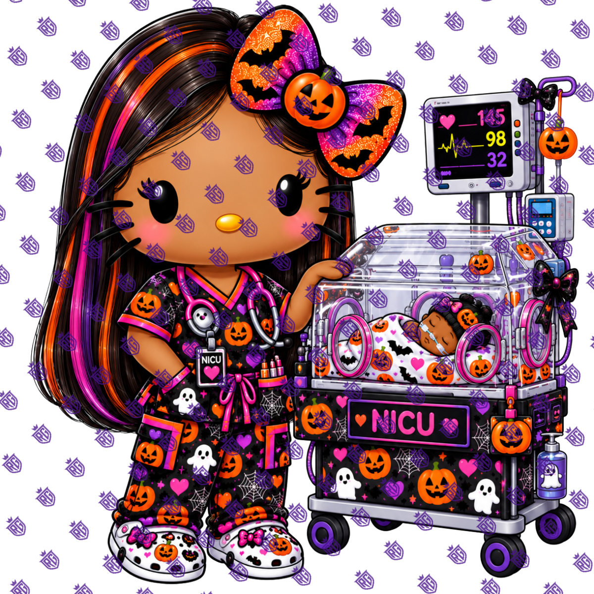 Halloween NICU acrylic Blank