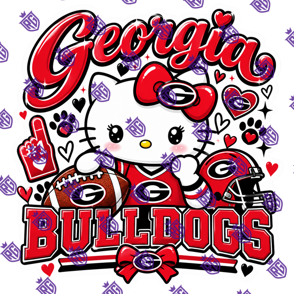 Georgia helmet football acrylic blank