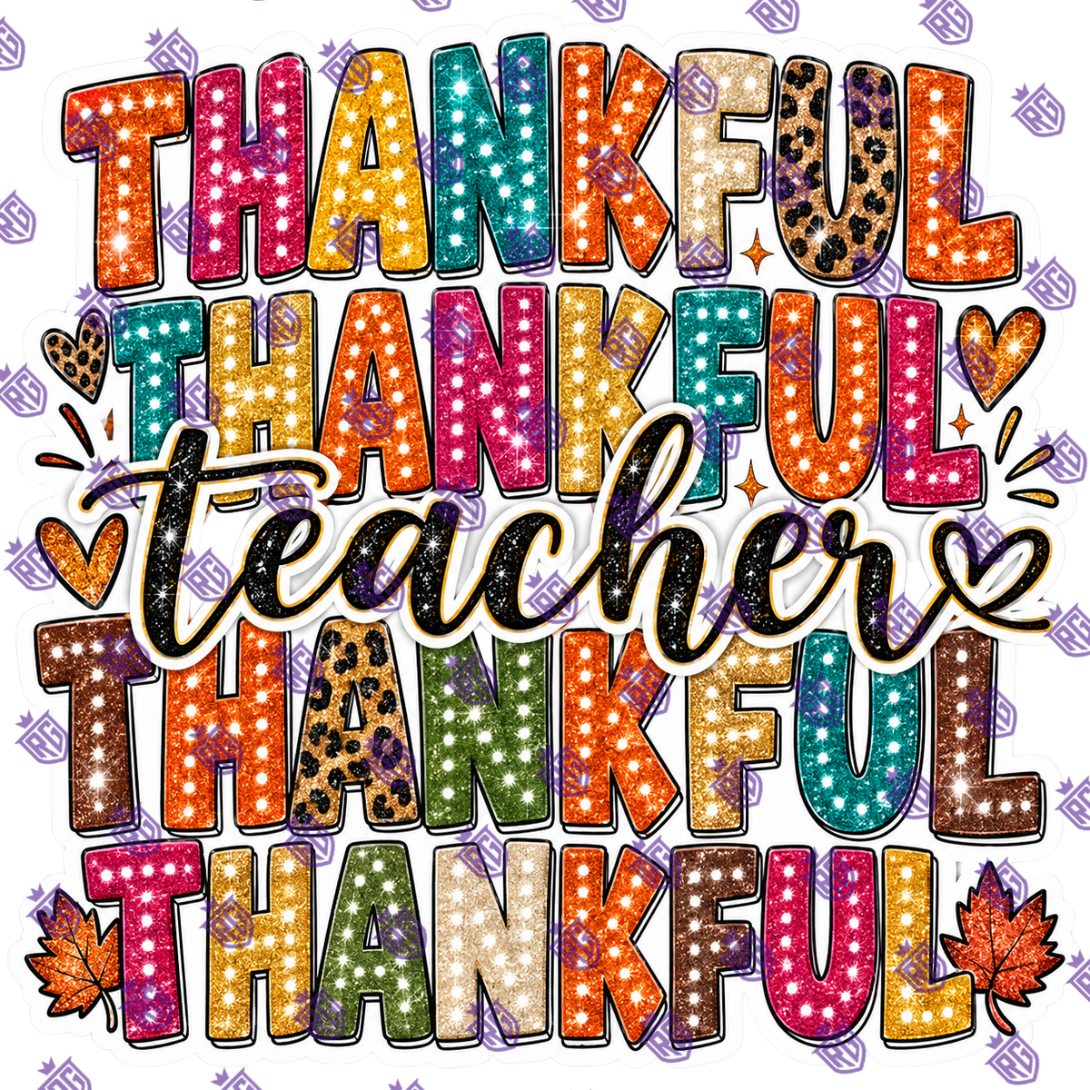Thankful Teacher Acrylic Blank
