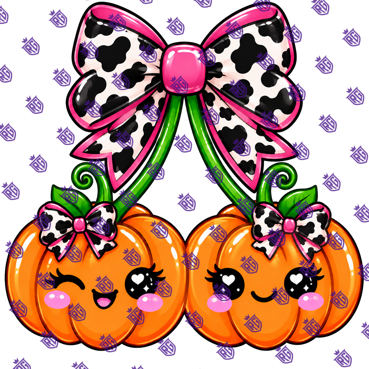 Pumpkin Cherries Acrylic Blank