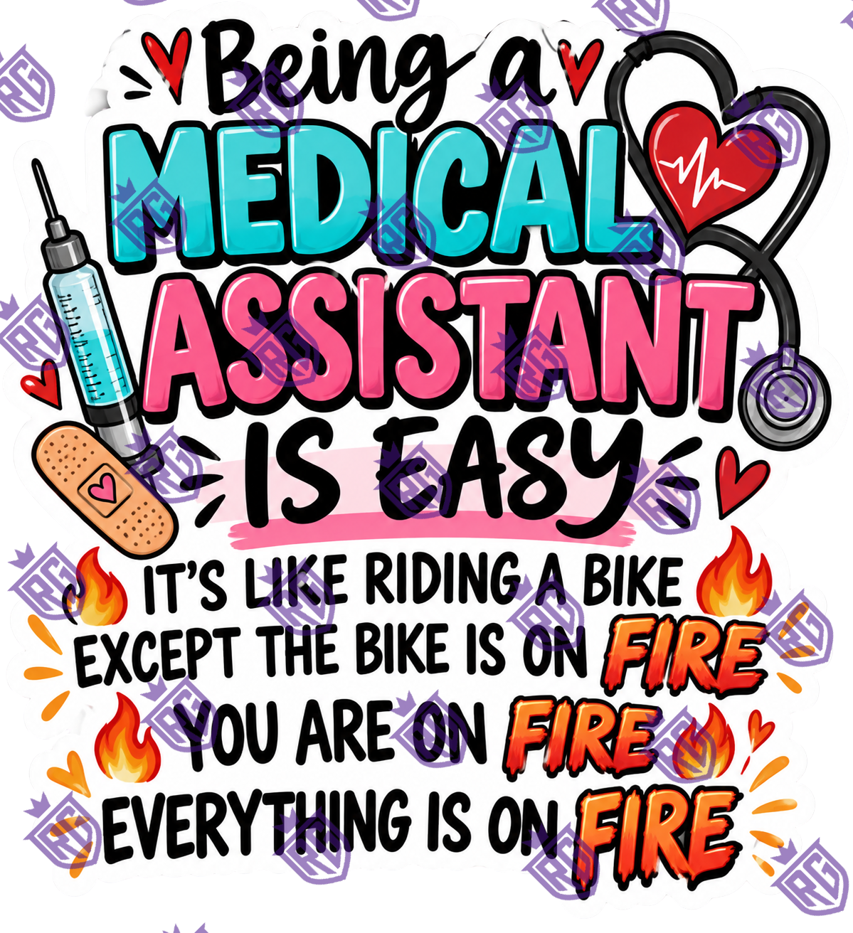 Being A Medical Assistant Is Easy Acrylic Blank
