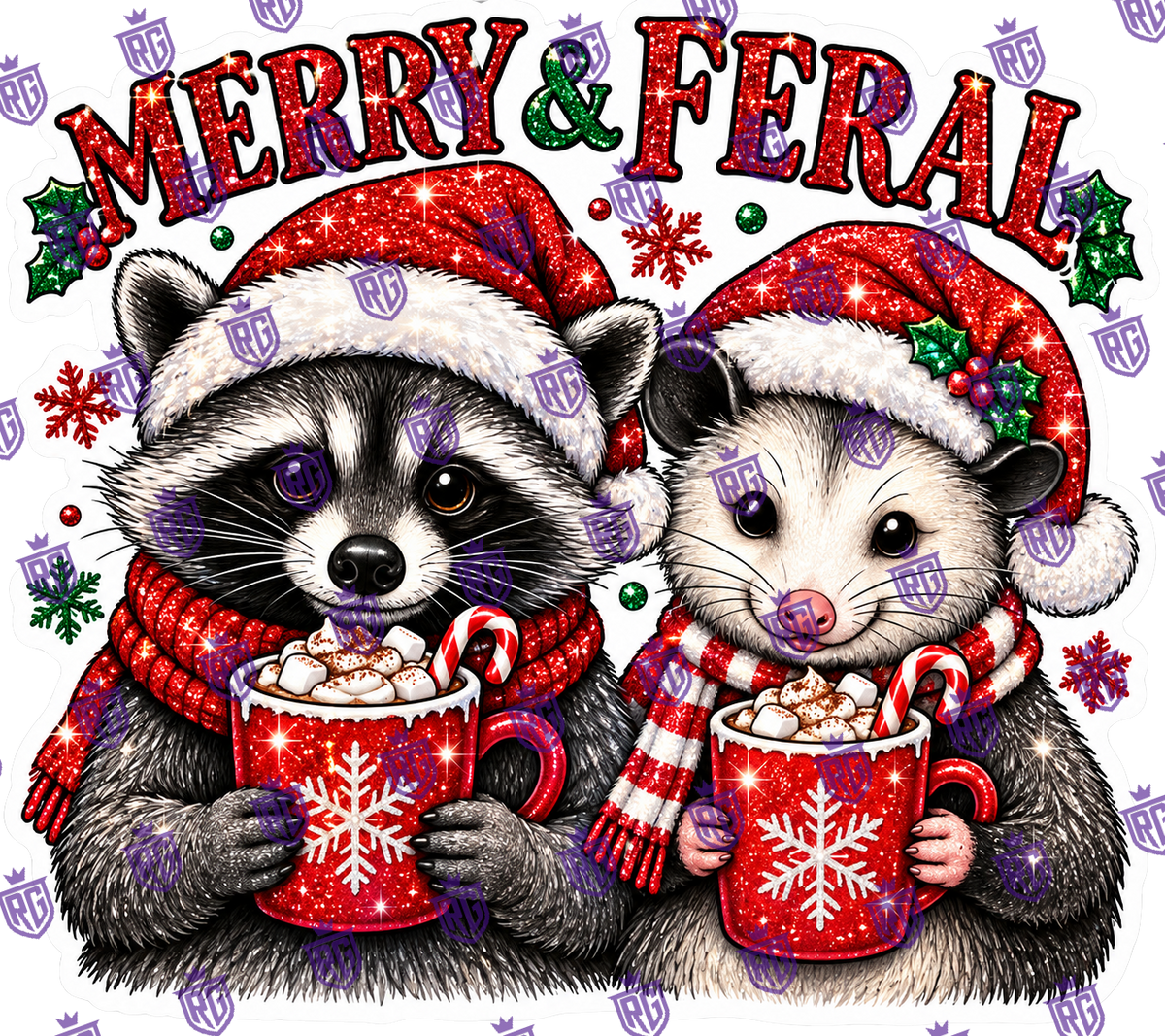 Merry and Ferral Christmas Acrylic Blank