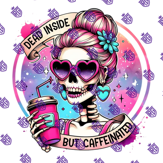 Dead inside Acrylic Blank With Decals